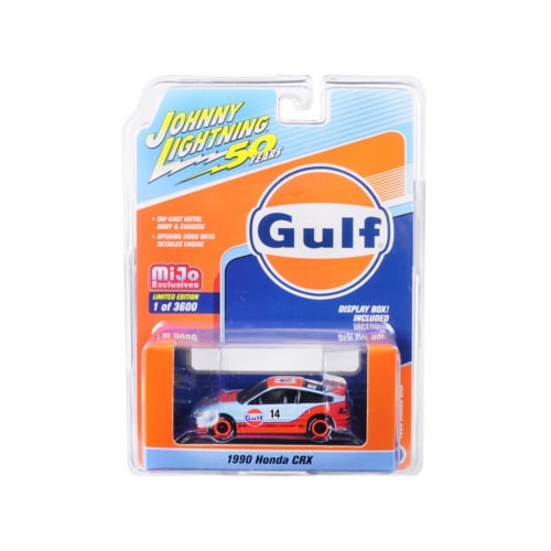 Johnny Lightning JLCP7198 1990 Honda CRX No.14 Gulf Oil Johnny