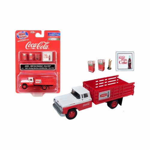 Classic Metal Works 40006 1960 Ford Stake Bed Truck Coca-Cola with Two ...