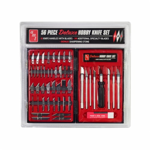 56 Piece Deluxe Hobby Knife Set (Skill 3) for Model Kits by AMT, 1 - Fred  Meyer