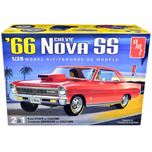 AMT AMT1198M Skill 2 Model 1966 Chevrolet Nova SS 2 in 1 Kit for 1