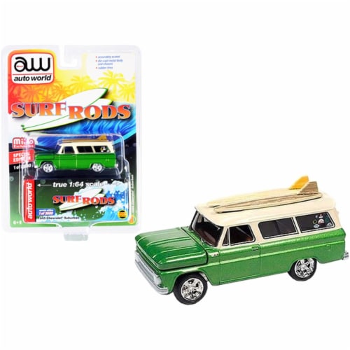 Autoworld CP7831 3 in. 1 64 Scale 1965 Chevrolet Suburban Limited Edition Worldwide Diecast M 1 Smith s Food and Drug