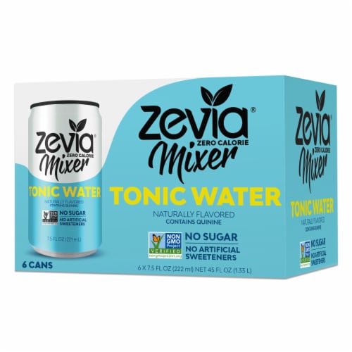 Zevia® Zero Calorie Tonic Water Cans Perspective: front
