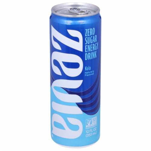 Zevia Zero Calorie Kola Energy Drink Perspective: front