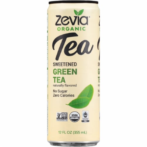 Zevia® Organic Sweetened Green Tea Perspective: front