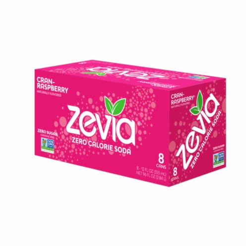 Zevia® Cran-Raspberry Zero Calorie Soda Perspective: front