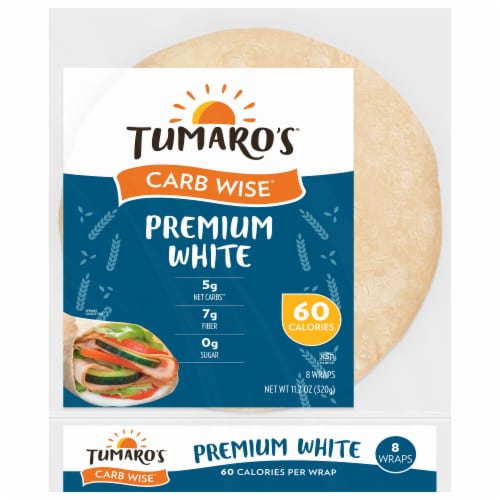 Tumaro's™ Carb Wise™ Premium White Tortilla Wraps Perspective: front