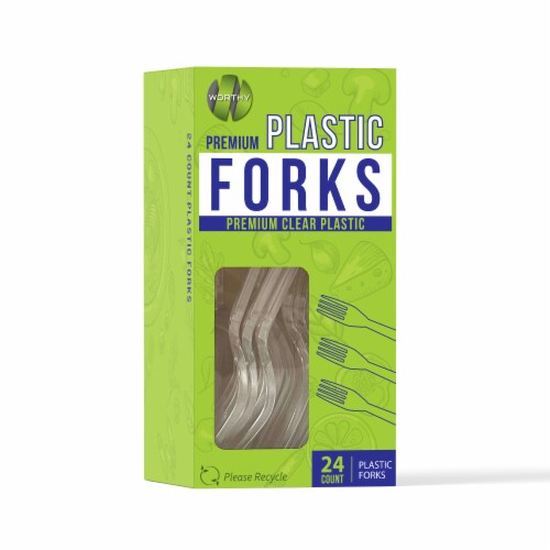 Worthy Plastic Forks Perspective: front