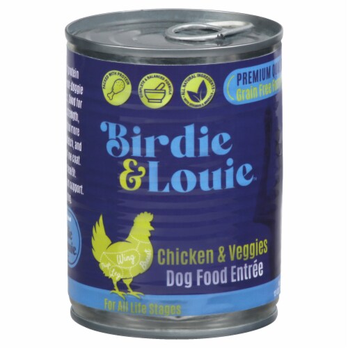 Birdie & Louie Chicken & Veggies Wet Dog Food Perspective: front