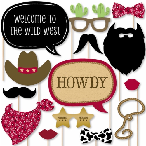 Western themed on sale photo booth props
