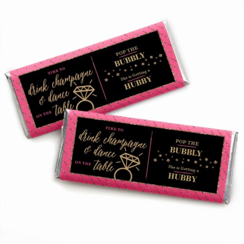 Big Dot of Happiness Girls Night Out - Candy Bar Wrappers Bachelorette Party Favors - 24 Ct Perspective: front