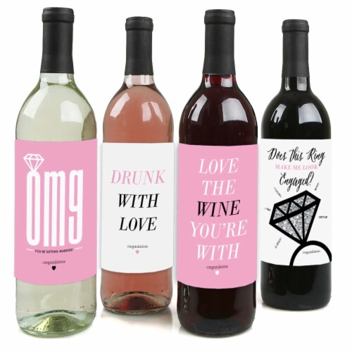 Big Dot of Happiness Omg, You&rsquo;re Getting Married - Party Gift Wine 