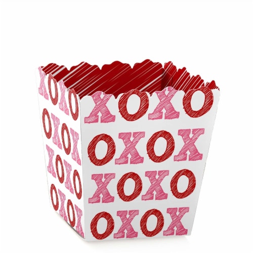 Big Dot of Happiness Conversation Hearts Mini Favor Valentine's Day Treat Candy Boxes 12 Ct Perspective: front