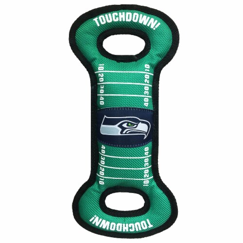 Classic Impressions Seahawks Field Dog Toy Perspective: front