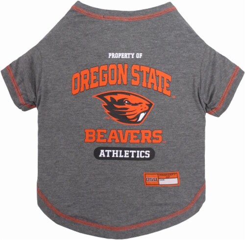 Pets First Oregon State Beavers Athletics Tee Shirt - Gray/Orange/Black - L Perspective: front