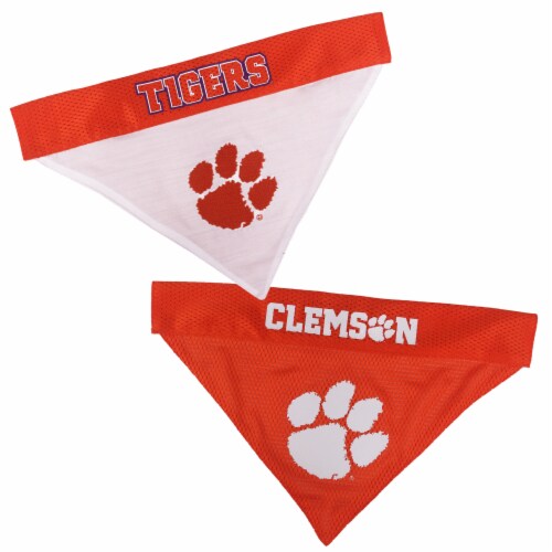 Clemson Reversible Bandana L-XL Perspective: front