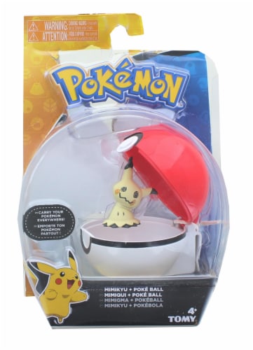 Pokemon Clip and Carry Poke Ball  2 Inch Mimikyu and Poke Ball, 1 - Kroger