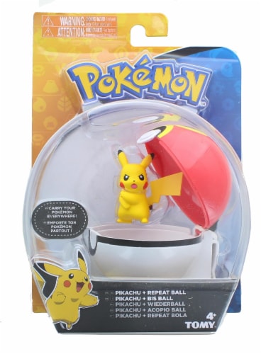 Pokemon Clip and Carry Poke Ball  2 Inch Pikachu and Repeater Ball, 1 Each  - Kroger