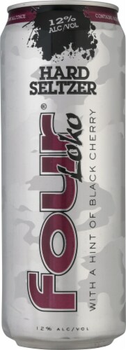 Four Loko Cherry Hard Seltzer Single Can Perspective: front