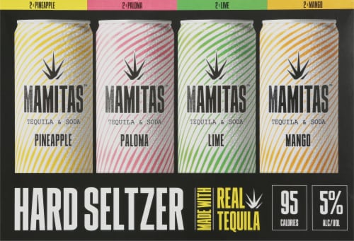 Mamitas™ Tequila & Soda Hard Seltzer Variety Pack Perspective: front