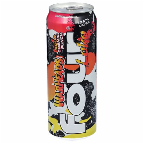 Four Loko Warheads Sour Cosmic Punch Flavored Hard Beverage Single Can Perspective: front