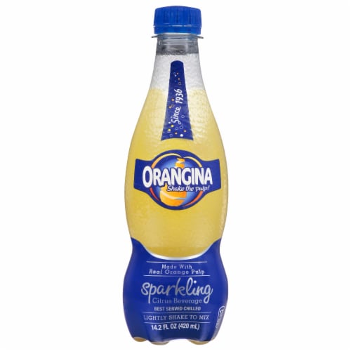 Orangina Sparkling Citrus Beverage Perspective: front