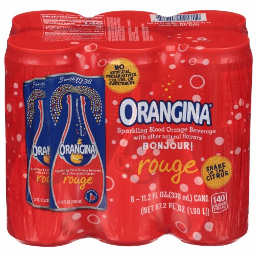 Orangina Sparkling Blood Orange Beverage Perspective: front