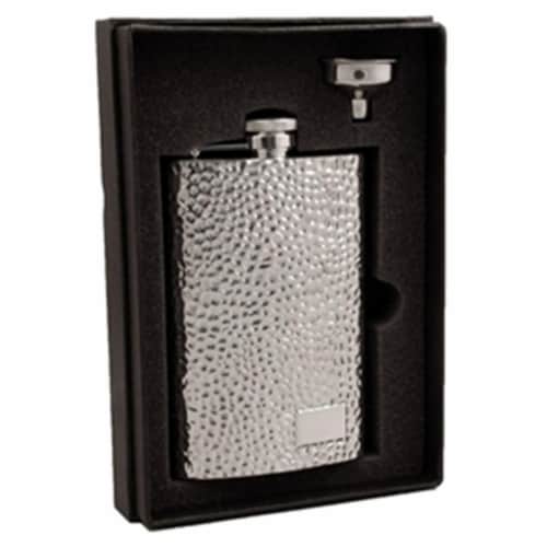 Visol VSET34-1230 Golfer 8 oz Stainless Steel Flask Gift Set Perspective: front