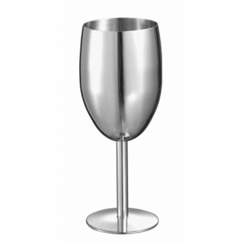 Visol VAC318 Visol Jacqueline Stainless Steel Champagne Glass Perspective: front