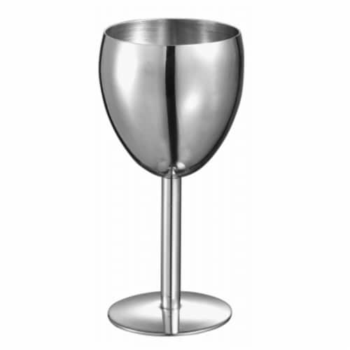 Visol VAC319 Visol Antoinette Stainless Steel Wine Glass Perspective: front