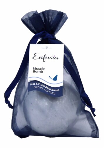 Enfusia Muscle Bomb Fizz & Foam Bath Bomb Perspective: front