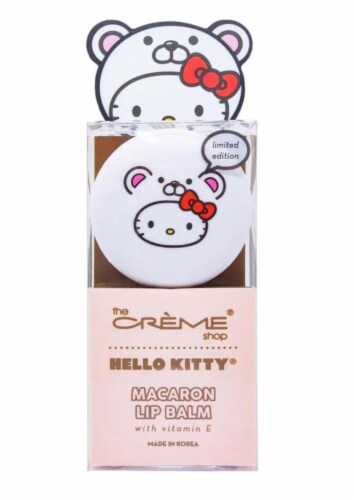 The Creme Shop® Hello Kitty® Macaron Lip Balm - White Chocolate Perspective: front