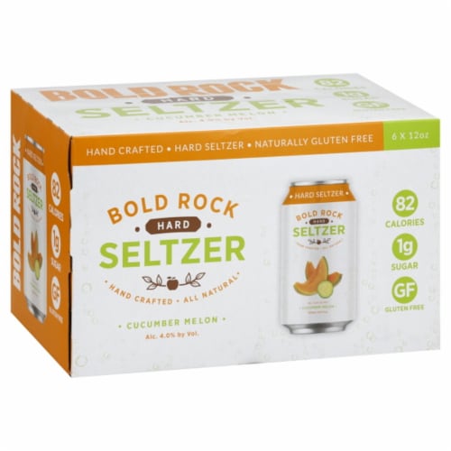 Bold Rock Cucumber Melon Hard Seltzer Perspective: front