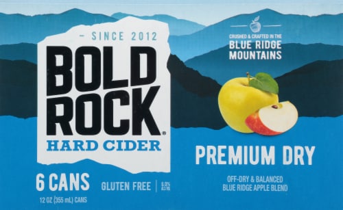Bold Rock Premium Dry Hard Cider Perspective: front