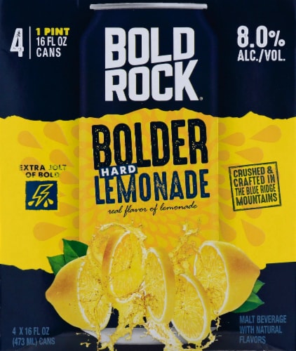 Bold Rock Bolder Hard Lemonade Perspective: front