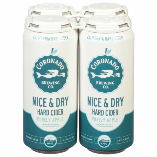 Coronado Brewing Co. Purely Apple Nice & Dry Hard Cider Perspective: front