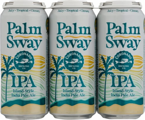 Coronado Brewing Co. Palm Sway IPA Beer Perspective: front