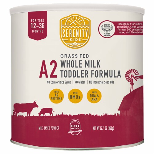 Serenity Kids® Whole Milk Toddler Formula Perspective: front