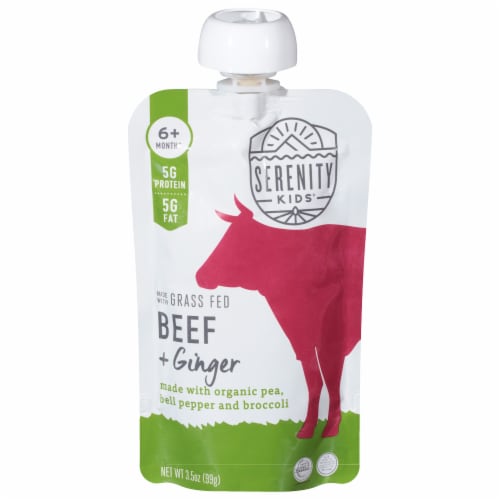 Grass Fed Beef Ginger, 3.5 oz Perspective: front