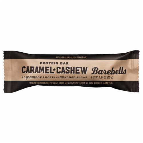 Barebells Caramel Cashew Protein Bar Perspective: front