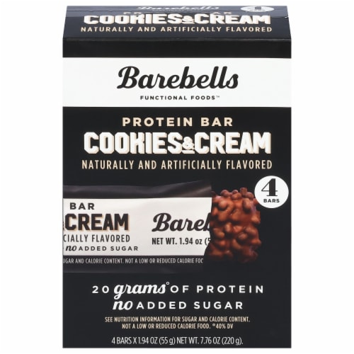 Barebells Cookies & Cream Protein Bars Perspective: front