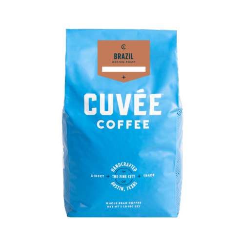 Cuvee Colombia Medium Roast Whole Bean Coffee Perspective: front