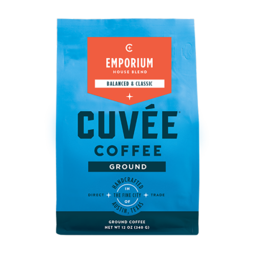 Cuvee® Emporium House Blend Ground Coffee Perspective: front