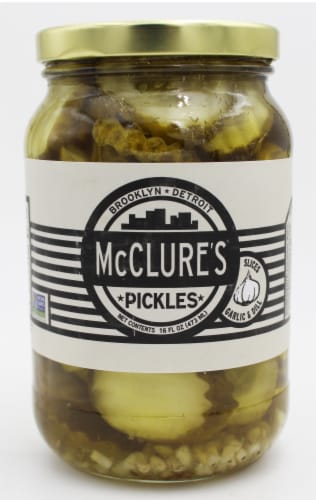 McClures's® Garlic Dill Pickle Slices Perspective: front