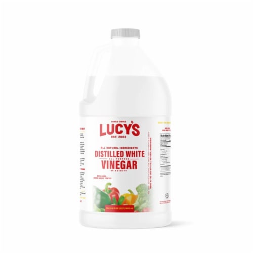 Lucy's All Natural Distilled White All Purpose Vinegar Perspective: front