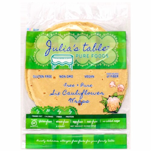 Julia's Table™ Gluten Free Cauliflower Wraps Perspective: front