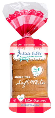 Julia's Table Soft White Bread Perspective: front