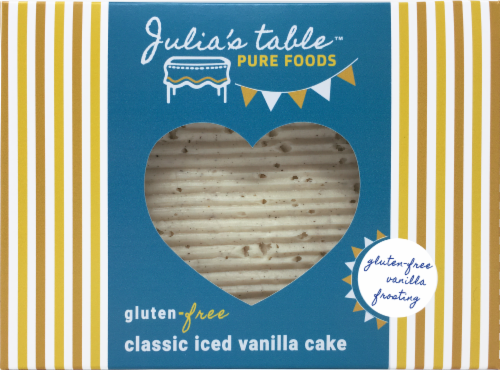 Julia's Table Gluten Free Sheetcake - Iced Vanilla Perspective: front