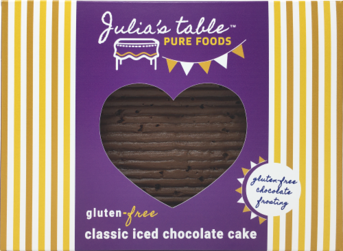 Julia's Table Gluten Free Sheetcake - Iced Chocolate Perspective: front