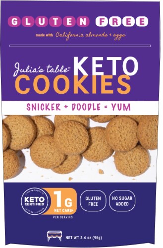 Julia's table™ Gluten Free Snickerdoodle Keto Cookies Perspective: front