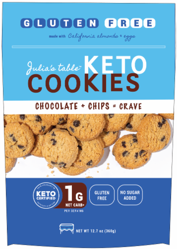 Julia's Table™ Chocolate Chip Keto Cookies Perspective: front